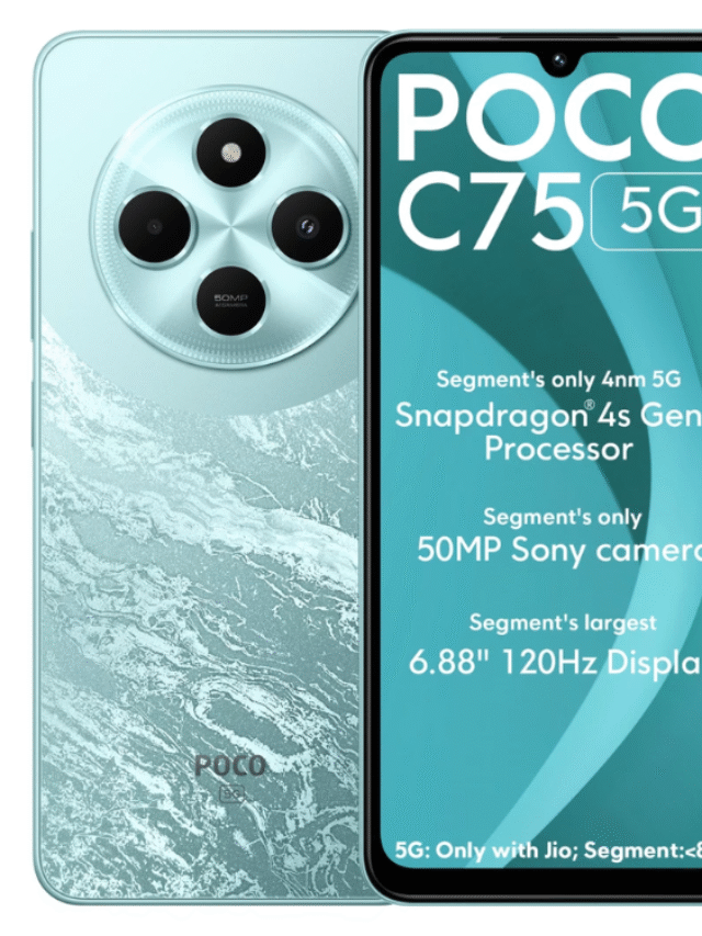 POCO C75 5G: ₹7,699 में धमाकेदार स्मार्टफोन जो हर मोर्चे पर देगा साथ!